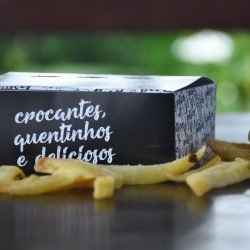 Caixa de Batata e petiscos viagem - fundo automático